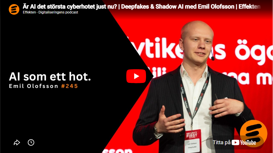 PODCAST - AI som ett hot. Emil Olofsson.